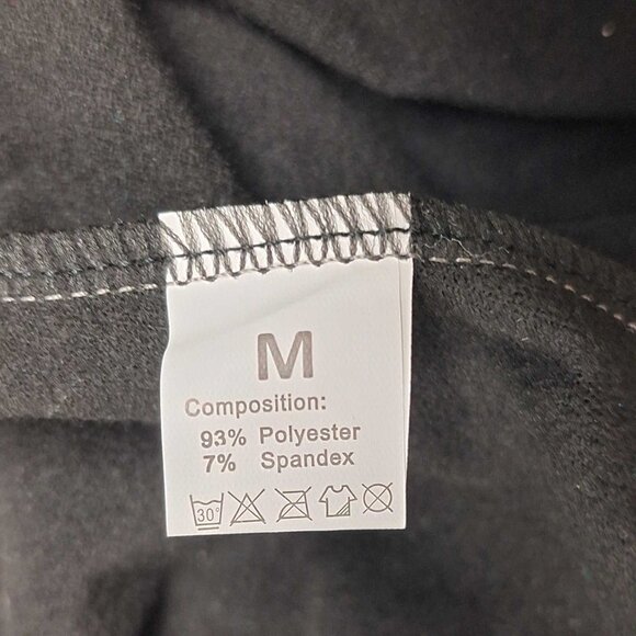 Faux Leather Leggings Bronze Brown Size M High Waist Stretch Shiny Pants - Picture 3 of 4